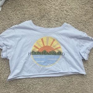 Cropped Hilton head tshirt